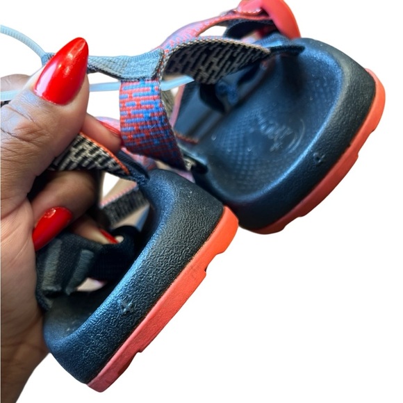 Chaco Z/1 EcoTread Sandal Size 4 Youth Unisex Kids Girls Boy Beach Penny Coral - Picture 10 of 10